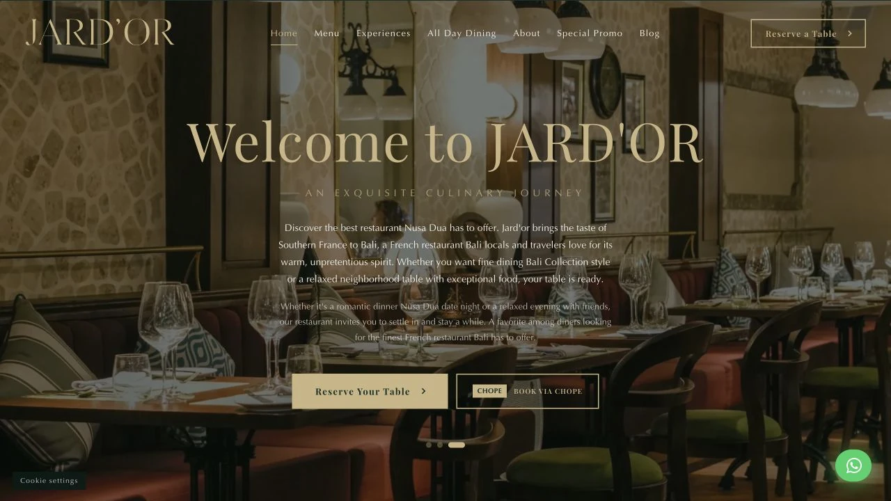 Preview antarmuka Jard’Or
